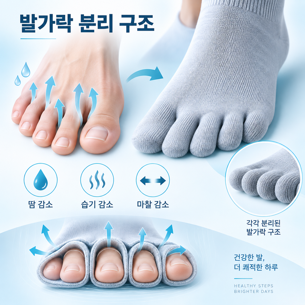 발가락양말 효능은? 땀·무좀·물집 관리와 장단점 알아보기 3 2 발가락양말 효능2